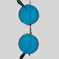 Round Blue Mirrored Sunglasses