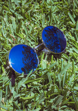 Load image into Gallery viewer, Round Blue Mirrored Sunglasses