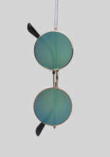 Load image into Gallery viewer, Round Green Mirrored Sunglasses