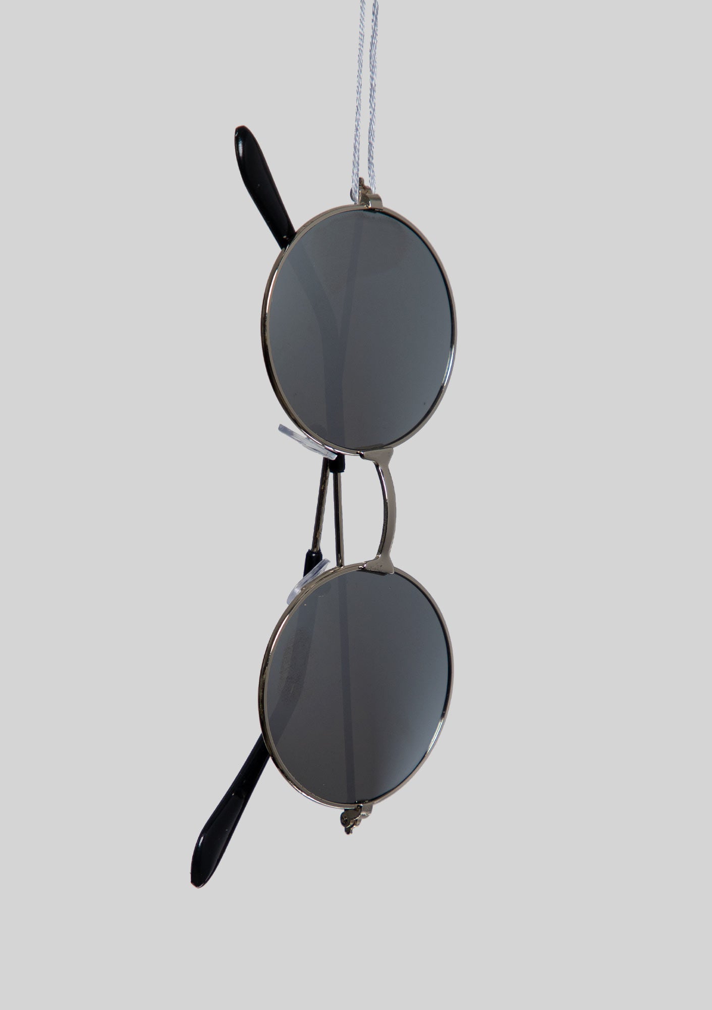 Round Silver Mirrored Sunglasses
