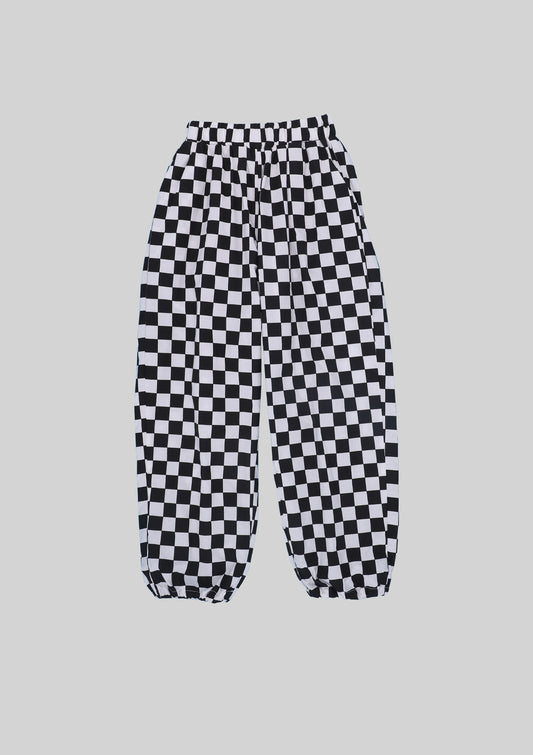 B+W Checkered Pants