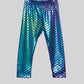 Metallic Iridescent Mermaid Leggings