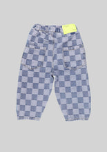 Load image into Gallery viewer, Checkered Denim Crop Pants