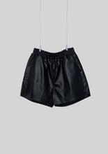 Load image into Gallery viewer, Black Pleather Shorts