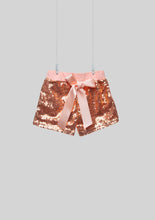 Load image into Gallery viewer, Pink Sequined Bow Shorts