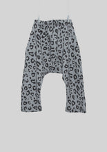 Load image into Gallery viewer, Gray Leopard Print Harem Sweats