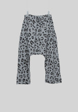 Load image into Gallery viewer, Gray Leopard Print Harem Sweats