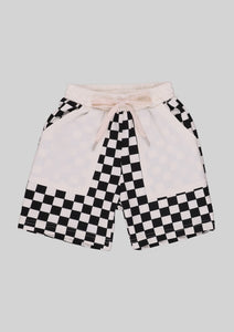 Patch Pocket Checkerboard Shorts
