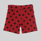 Burnt Red Polka Dot Shorts