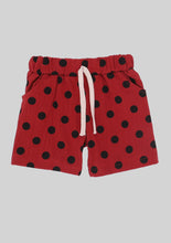 Load image into Gallery viewer, Burnt Red Polka Dot Shorts