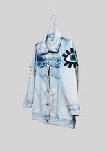 Load image into Gallery viewer, Embroidered Eye Denim Jacket