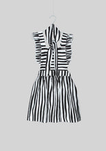 Load image into Gallery viewer, Ruffly Striped Apron Dress