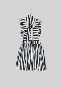 Ruffly Striped Apron Dress