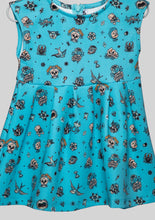 Load image into Gallery viewer, Metallimonsters Tattoo Turquoise Dress
