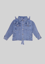 Load image into Gallery viewer, Spiked Denim Jacket