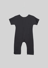 Load image into Gallery viewer, “Duh” Short Sleeve Black Romper