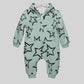 Hooded Mint Star Print Sweatsuit