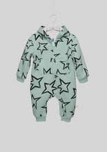 Load image into Gallery viewer, Hooded Mint Star Print Sweatsuit