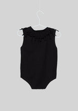 Load image into Gallery viewer, Sleeveless Black Fringed Romper