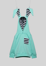 Load image into Gallery viewer, Striped Bunny Hooded Sweat Set