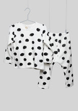 Load image into Gallery viewer, Black Polka Dot Pajamas