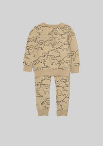 Wild Dino Print Pajama Set
