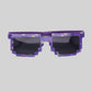 Purple Pixelated Sunglasses