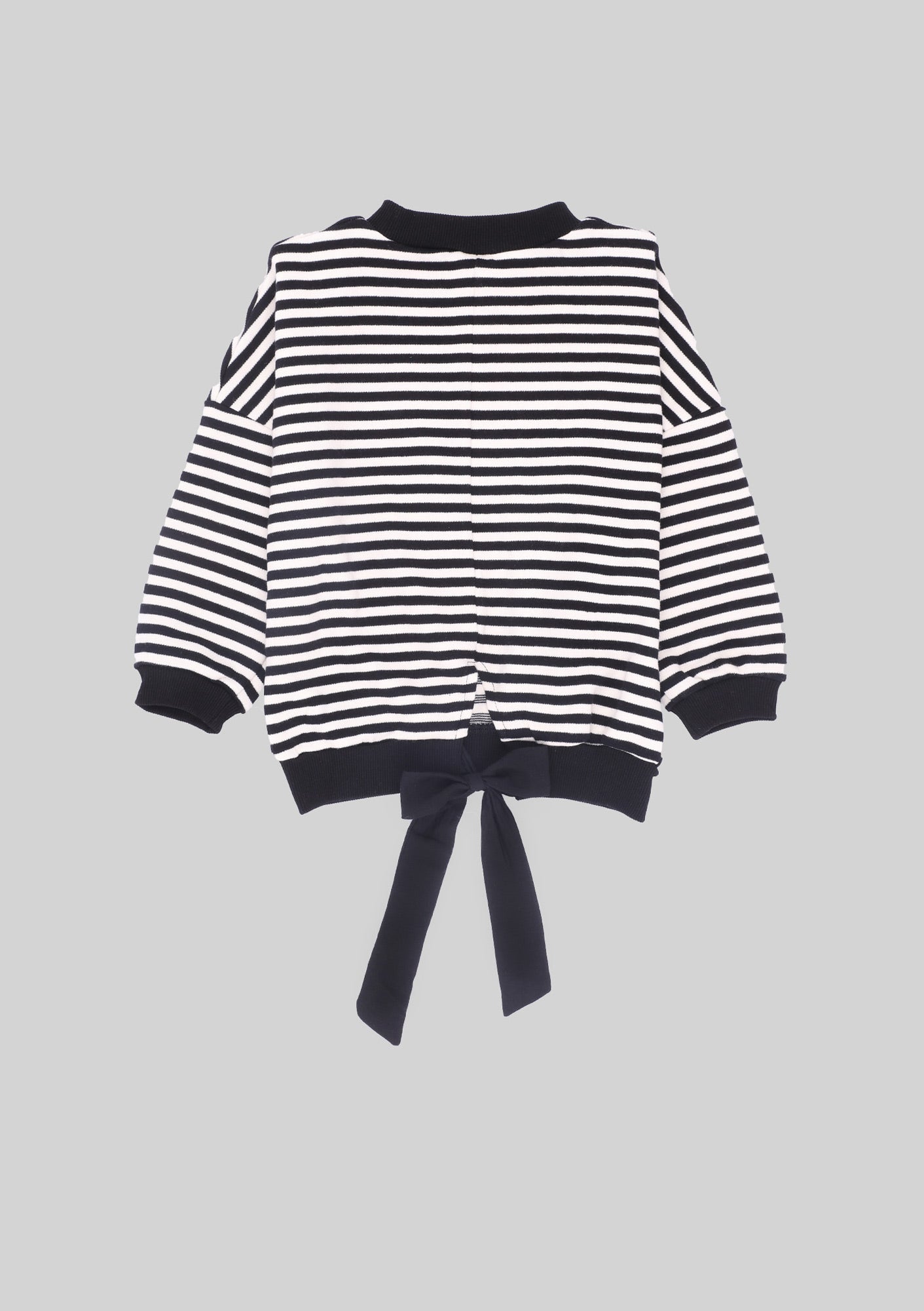 Striped Pullover with Bow