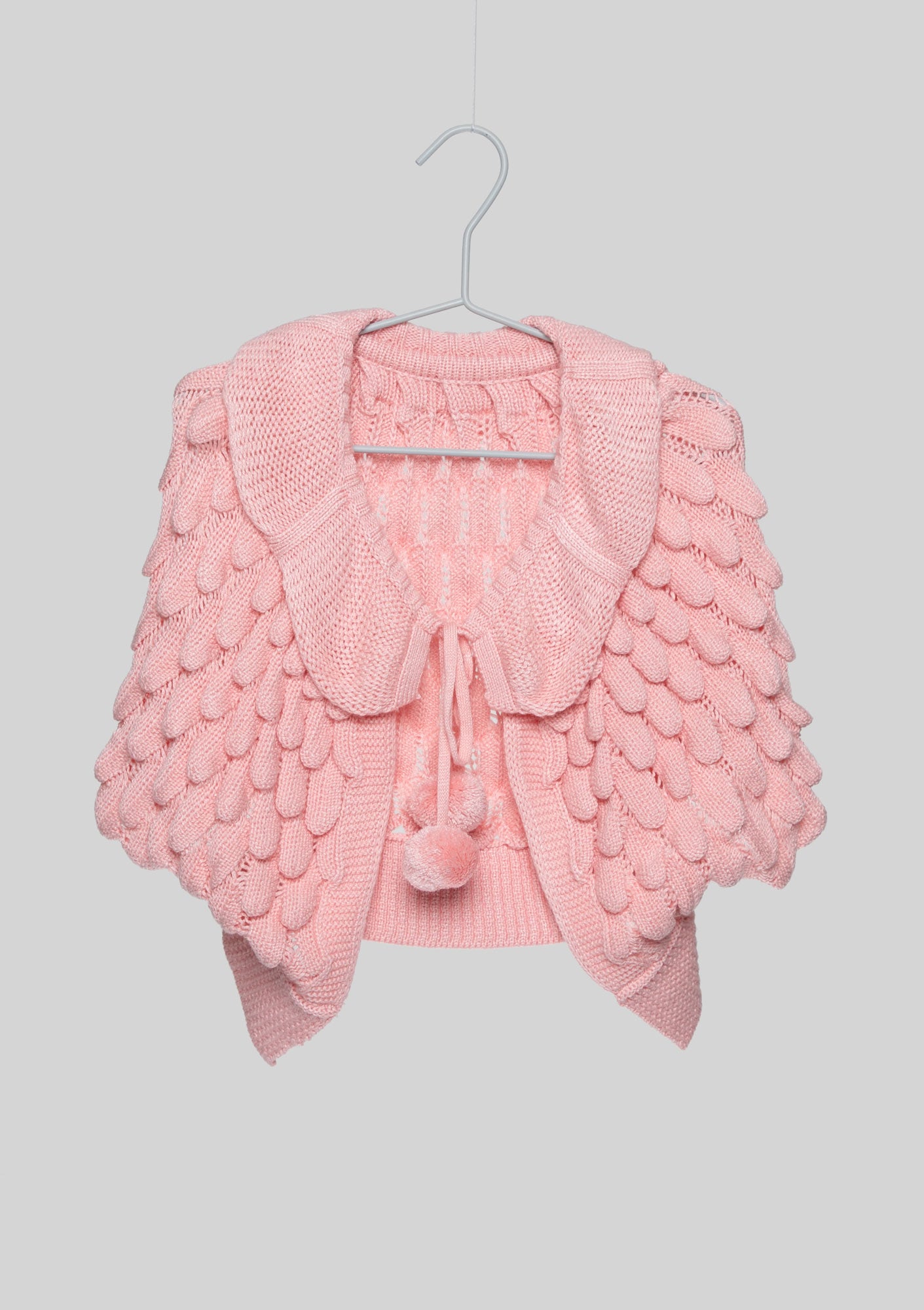 Pink Knit Pineapple Capelet