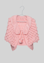 Load image into Gallery viewer, Pink Knit Pineapple Capelet