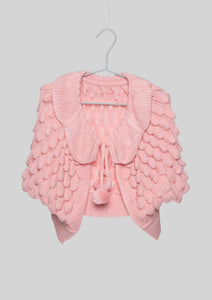 Pink Knit Pineapple Capelet