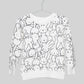 White Bunny Long Sleeved Top