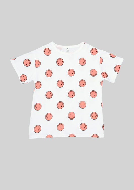 Smiley Face All Over Print Tee