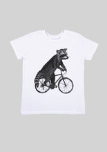 Load image into Gallery viewer, White Raccoon Cycle T-Shirt
