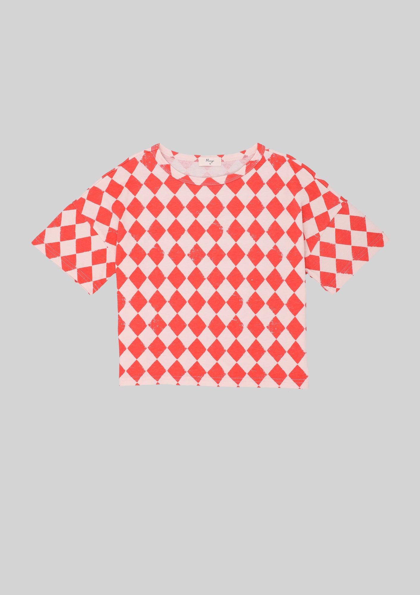 Red Checkered Tee