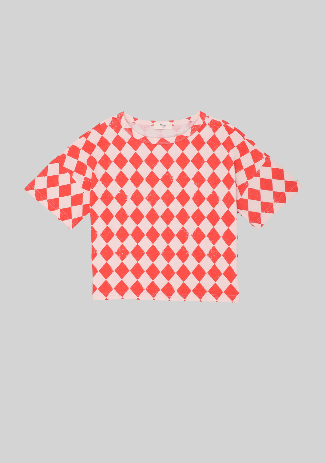 Red Checkered Tee