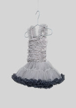Load image into Gallery viewer, Gray Ombre Ruffled Tutu Dress