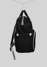 Load image into Gallery viewer, Black Canvas Euro Diaper Bag