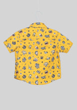 Load image into Gallery viewer, Metallimonsters Yellow Tattoo Print Shirt