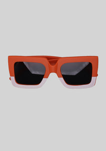 Squared Two-Tone Retro Sunglasses