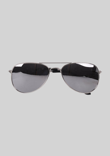 Silver Aviator Sunglasses