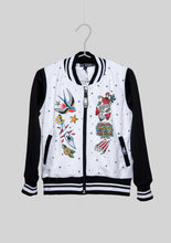 Load image into Gallery viewer, Six Bunnies Ship Varsity Jacket