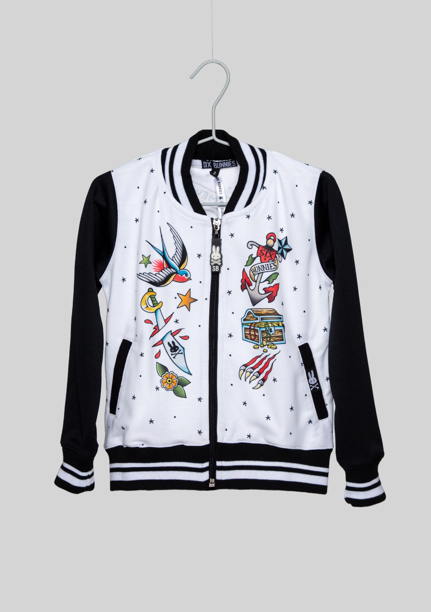 Six Bunnies Ship Varsity Jacket Ten Past Monkey