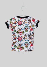 Load image into Gallery viewer, Six Bunnies Tattoo Ringer Tee