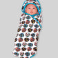 Six Bunnies Sugar Skulls Swaddle