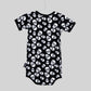 Six Bunnies Polkaskulls Romper