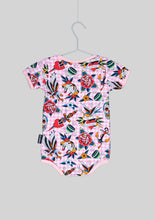 Load image into Gallery viewer, Six Bunnies Pink Gingham Tattoo Romper