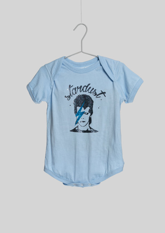 Baby Teith Bowie "Stardust” Blue Bodysuit