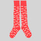 Red Bow Tie Knee High Socks