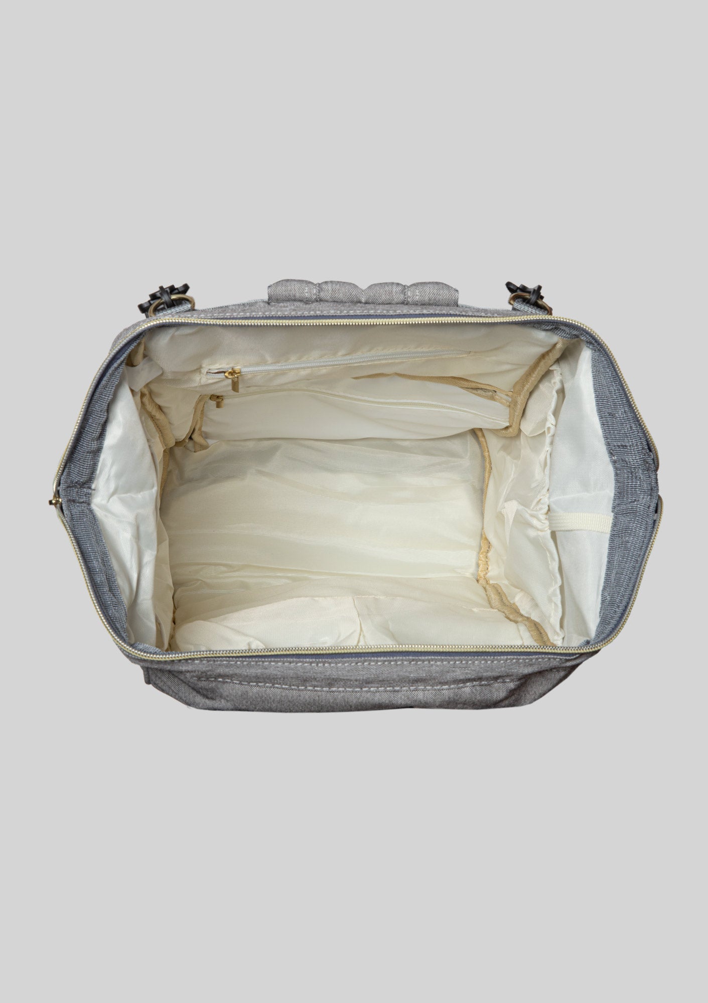 Gray Canvas Euro Diaper Bag